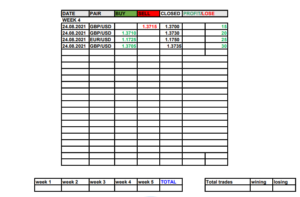 forex journal excel free template